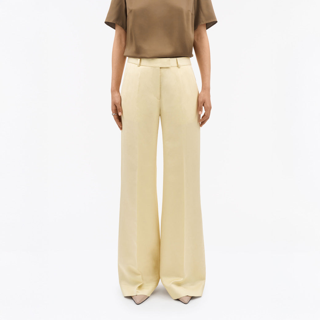 Hedvi Flared Trousers - Buttermilk Scotch Yellow