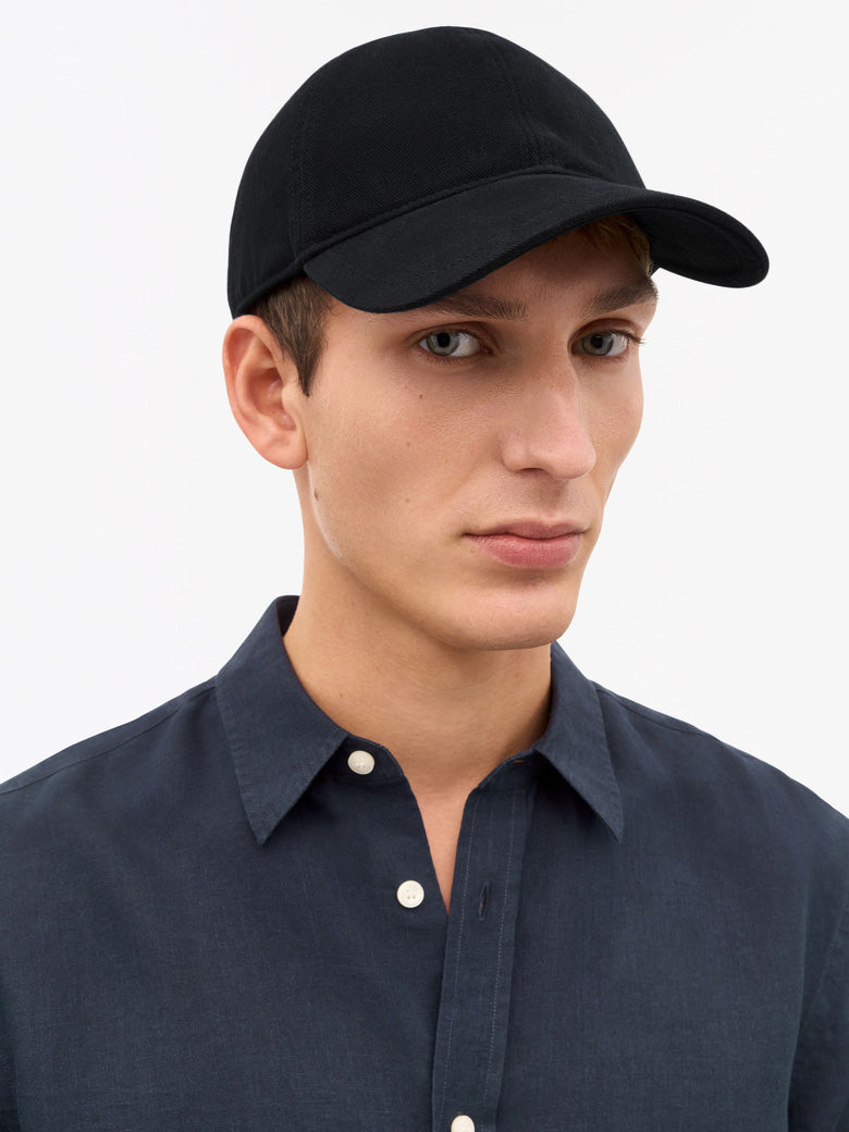 Hent Cotton Baseball Cap - Black