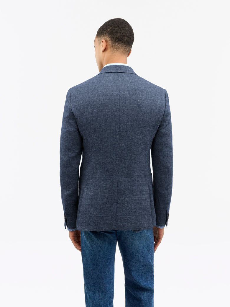 Justin HL Linen-Wool Jacket - Dusty Blue