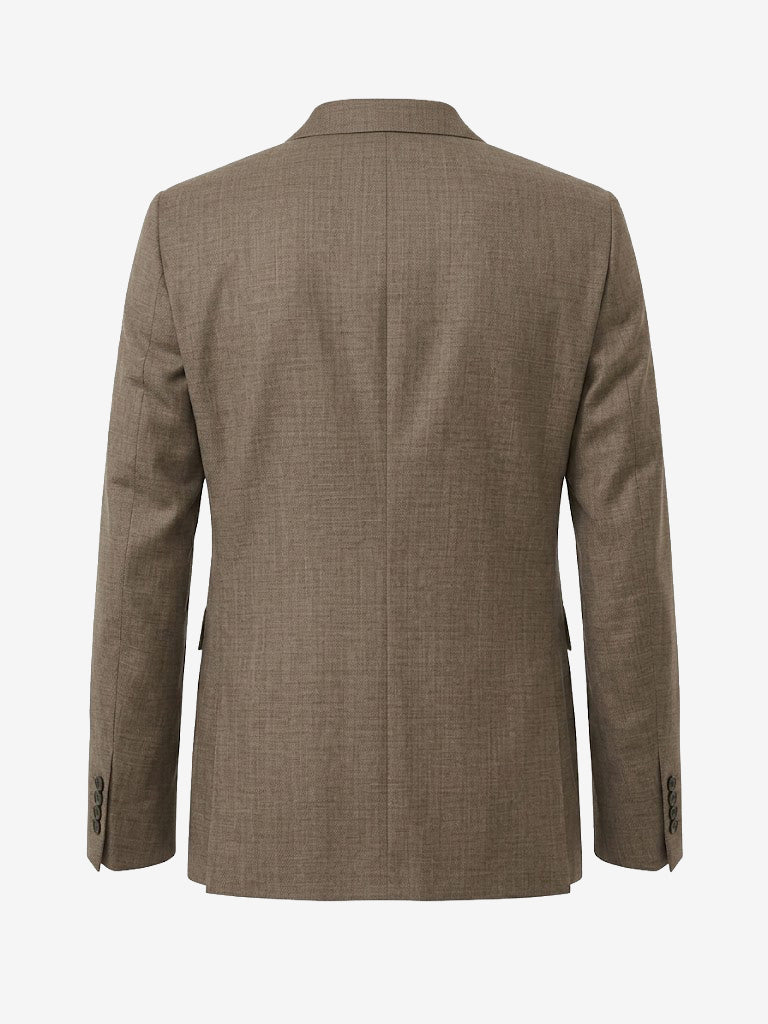 Justin Slim-Fit Wool Jacket - Brown
