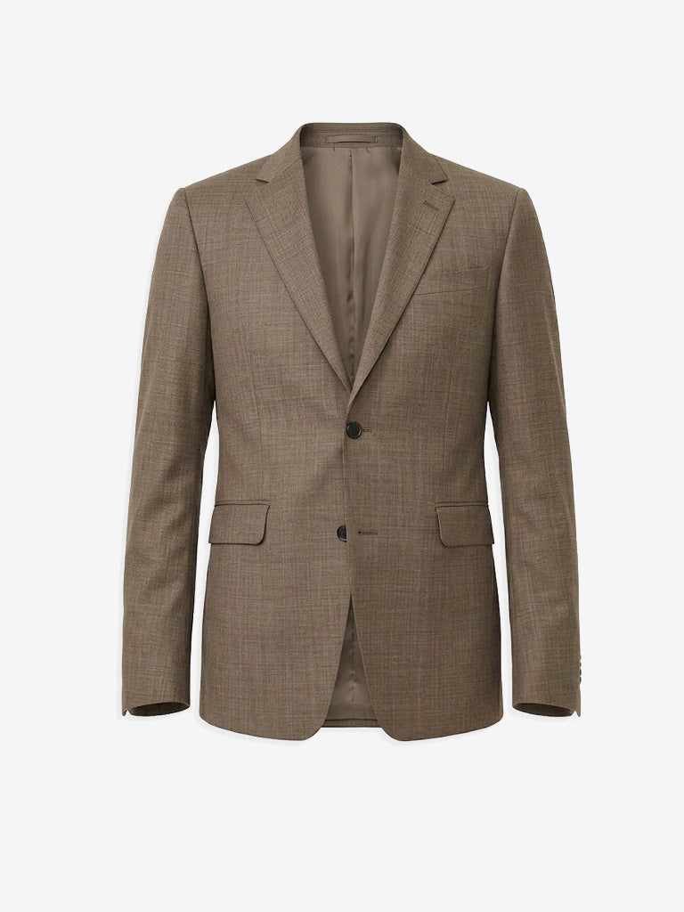 Justin Slim-Fit Wool Jacket - Brown
