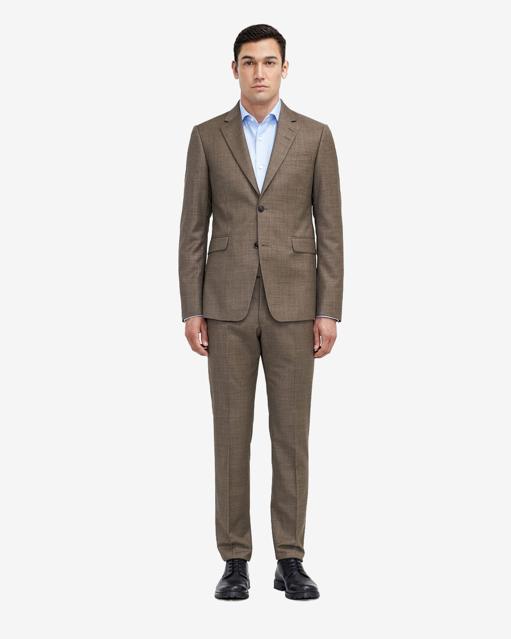 Justin Slim-Fit Wool Jacket - Brown