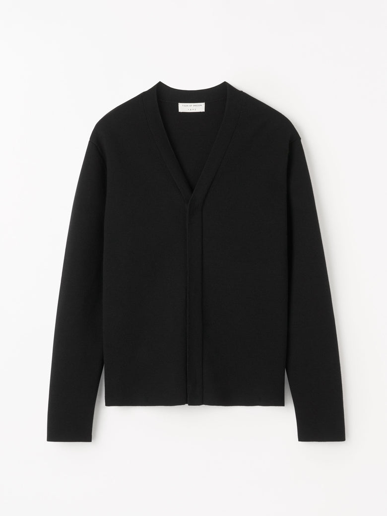 Orson Heavy Knit Cardigan - Black