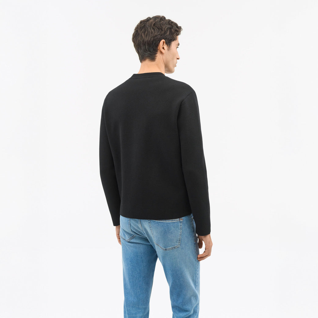 Orson Heavy Knit Cardigan - Black