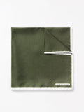 Quadra Silk Handkerchief - Mud Green