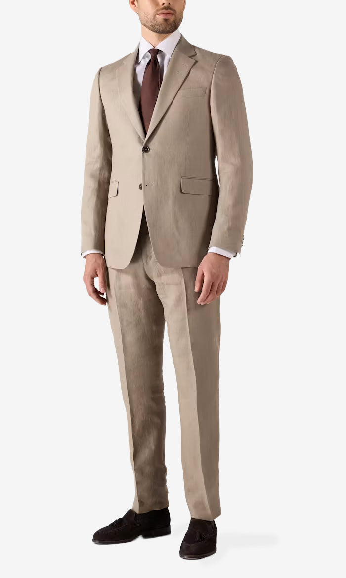 S. Justin Linen Suit - Auburn Glaze