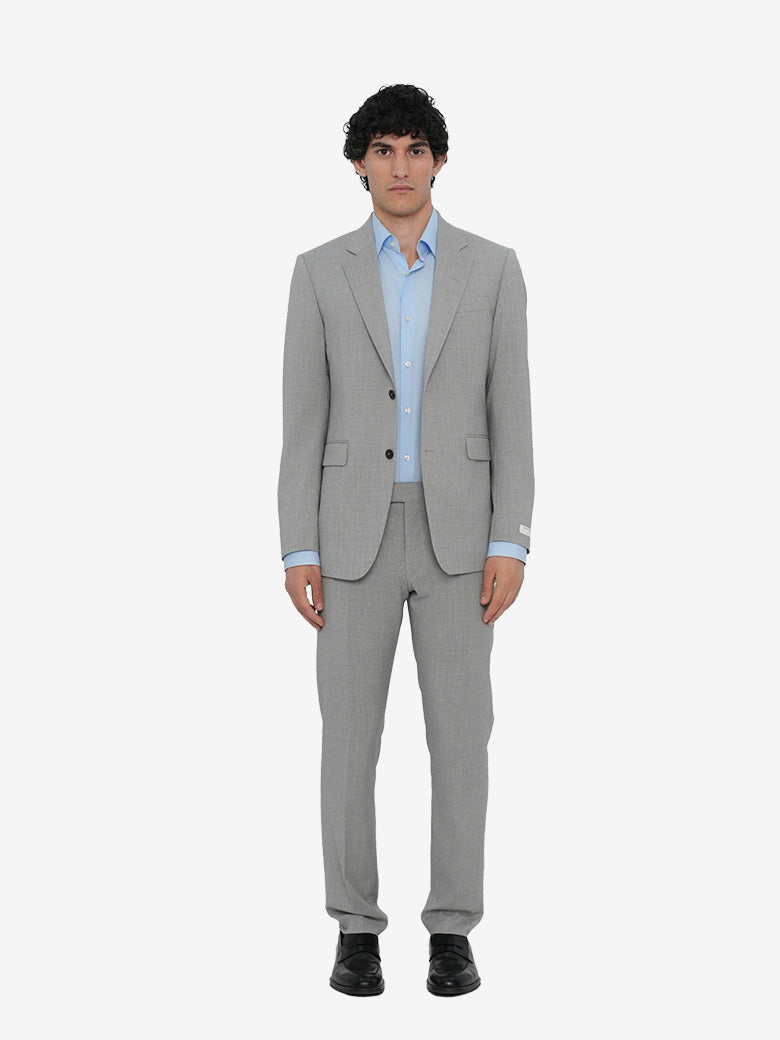 Justin Wool Travel Suit - Med Grey Mel