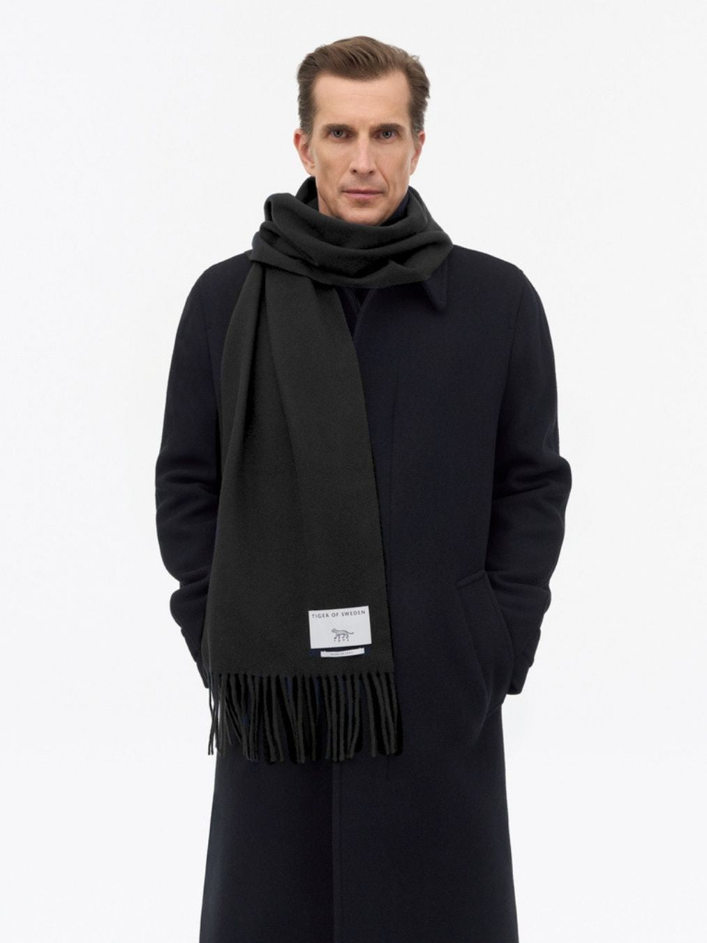 Sylan RWS Wool Scarf - Black