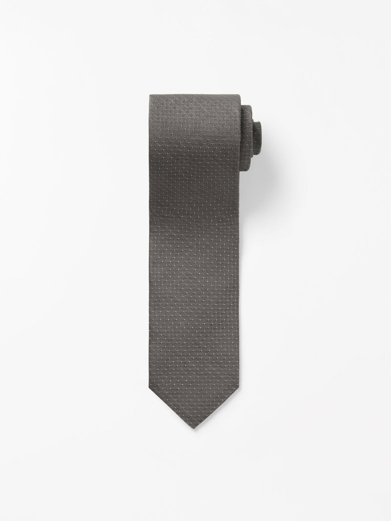 Septa Jacquard Dot Tie - Sawgrass Brown