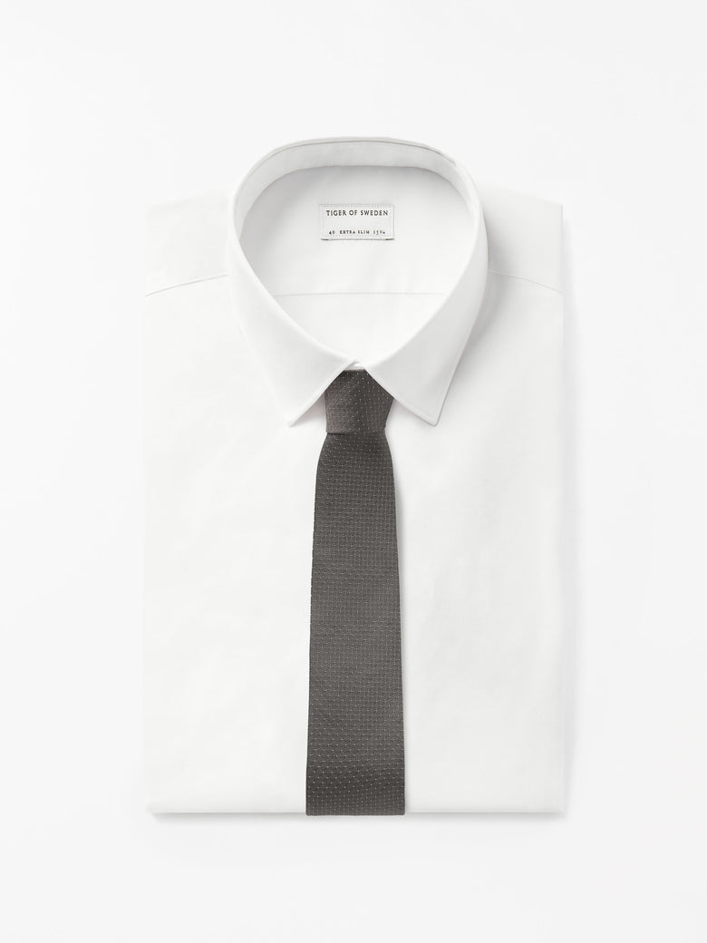 Septa Jacquard Dot Tie - Sawgrass Brown