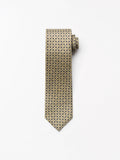 Septa Patterned Silk Tie - GREIGE