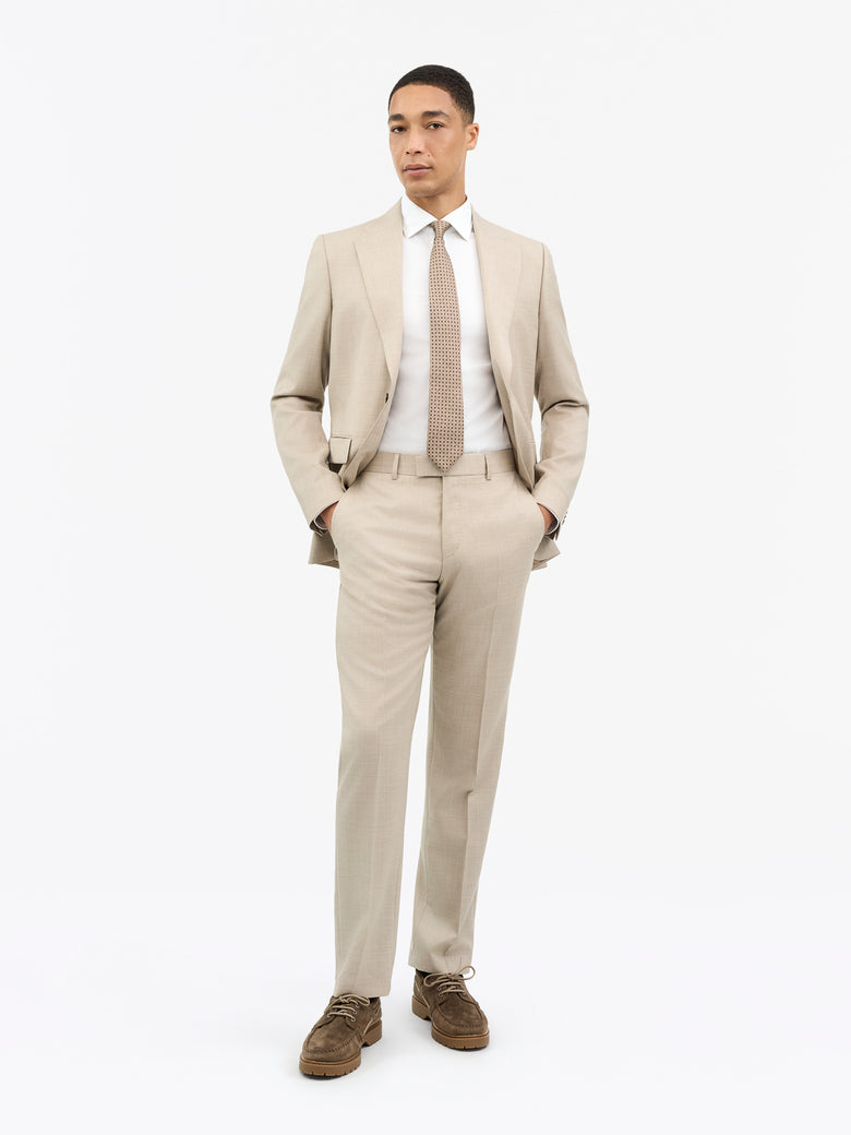 Tense Mid-Rise Wool Trousers - Feather