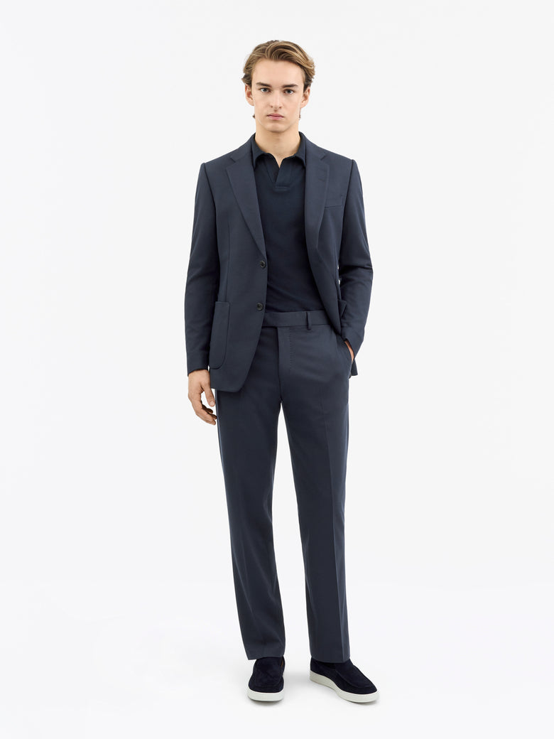 Tense Brushed Jersey Trousers - Light Ink