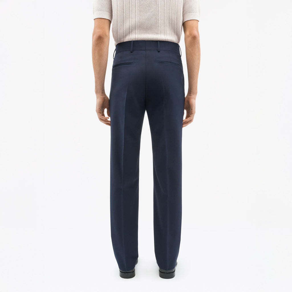 Tenser Tailored Straight-Leg Trousers - Light Ink