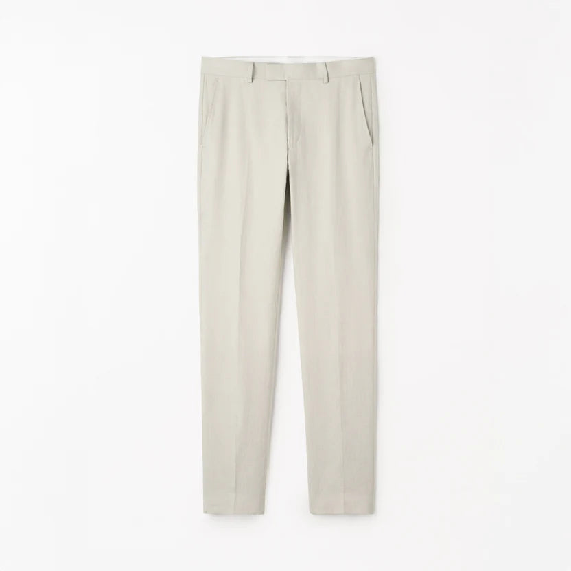 Tenuta  Slim-Fit Linen Trousers - Cream Sand
