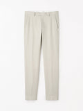 Pantalon en lin slim-fit Tenuta - Crème sable