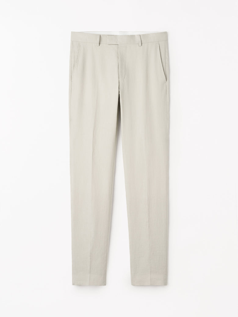 Tenuta  Slim-Fit Linen Trousers - Cream Sand