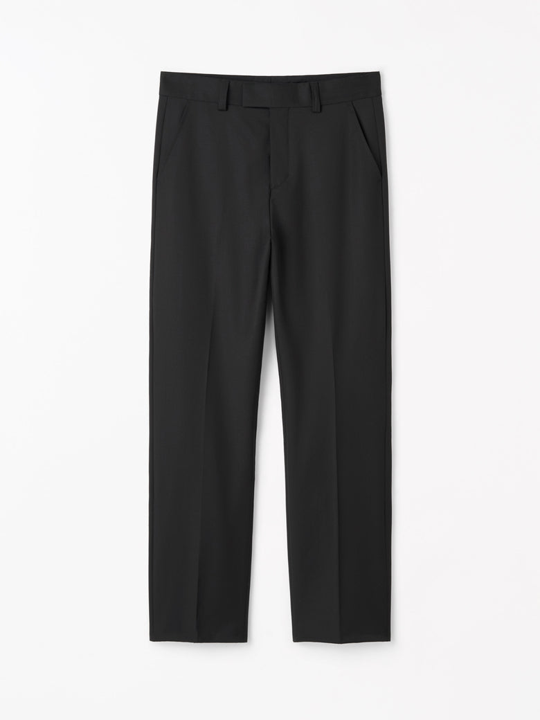 Tommie High-Waist Wool Trousers - Black