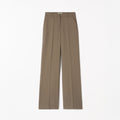 Umass Wide Mid Waist Trousers - Sawgrass Brown