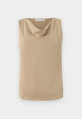Elois Cowl-Neck Top - Artichoke Grey