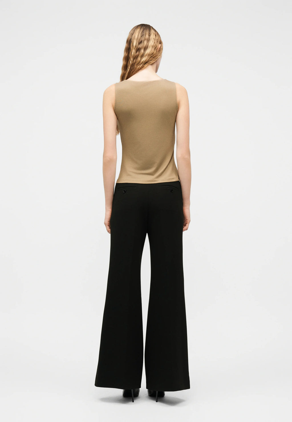 Elois Cowl-Neck Top - Artichoke Grey