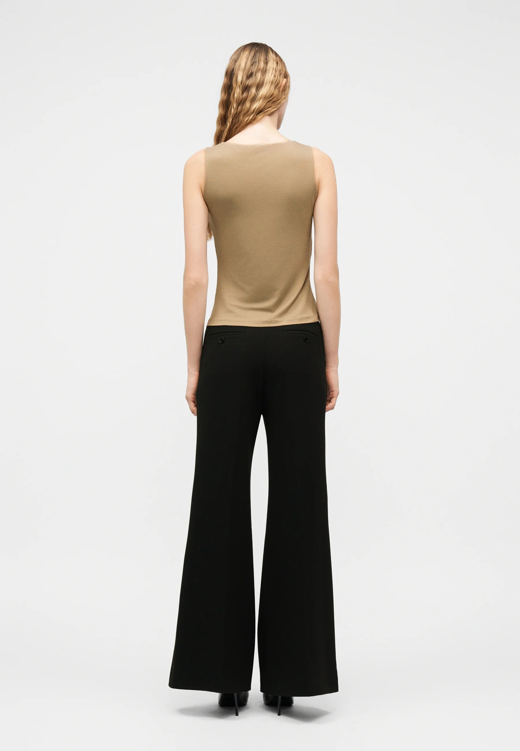Elois Cowl-Neck Top - Artichoke Grey